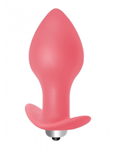 Korek analny wibrujący Anal Plug Bulb Anal Plug Pink - Kulki i korki analne wibrujące - 1