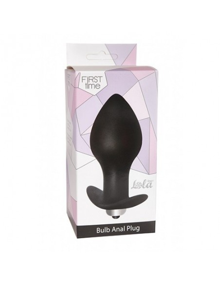 Korek analny wibrujący Anal Plug Bulb Anal Plug Black - Kulki i korki analne wibrujące - 2