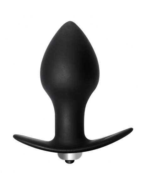 Korek analny wibrujący Anal Plug Bulb Anal Plug Black - Kulki i korki analne wibrujące - 3