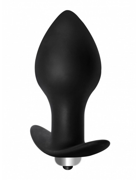 Korek analny wibrujący Anal Plug Bulb Anal Plug Black - Kulki i korki analne wibrujące - 1