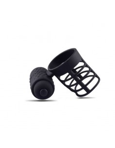 Pierścień na Penisa z wibracją Anello Fallico Rage Con Costrizione A Gabbia - Pierścienie erekcyjne wibrujące - 1