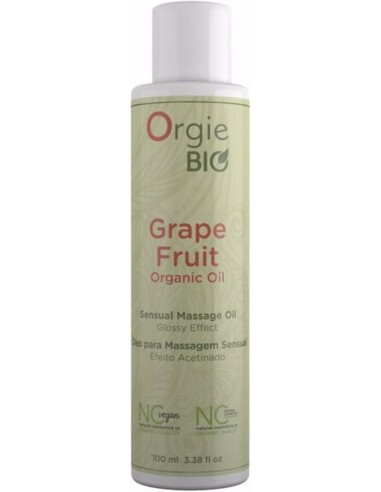 Wegański olejek do seksu Orgie Bio Grape Fruit 100 ml - Lubrykanty wegańskie, organiczne - 1