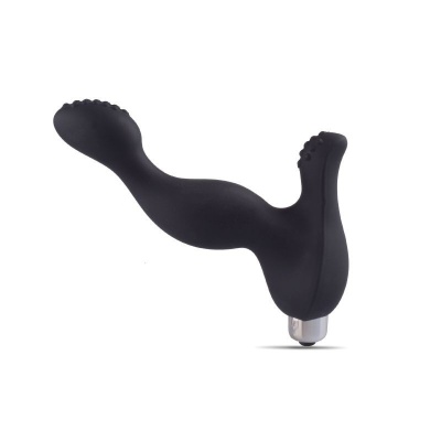 Masażer prostaty Insider Touch – wibrator analny 14 cm, silikon, czarny - 1