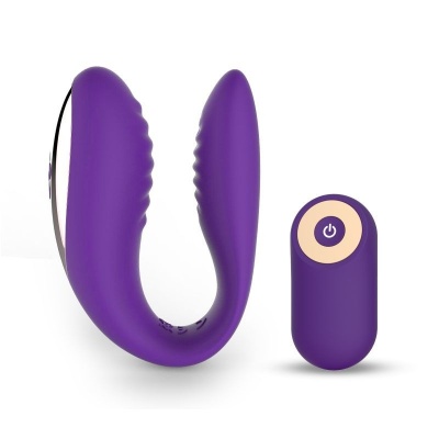 Wibrator dla par Love Nest fioletowy 10 cm - 1