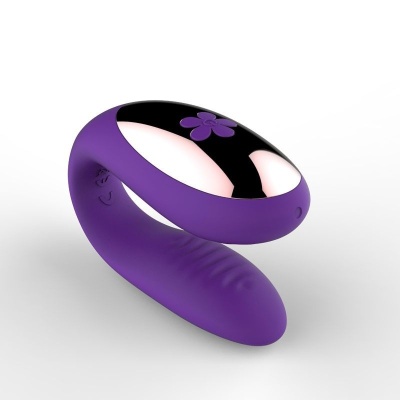 Wibrator dla par Love Nest fioletowy 10 cm - 1 2