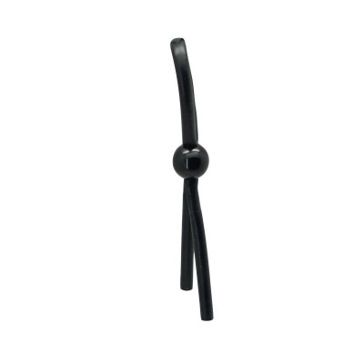 Regulowany pierścień erekcyjny Timeless Pleasure Noose – średnica 3–5,5 cm, czarny - 1 2