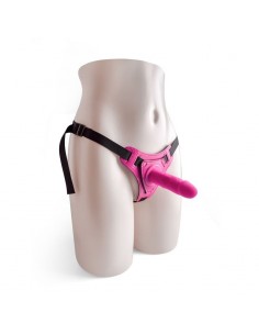 Strapon Cintura Regolabile Strap-On Pink Con Fallo Realistico - Strap-ony, dilda na pasku bez wibracji - 1