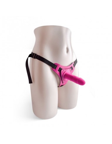 Strapon Cintura Regolabile Strap-On Pink Con Fallo Realistico - Strap-ony, dilda na pasku bez wibracji - 1