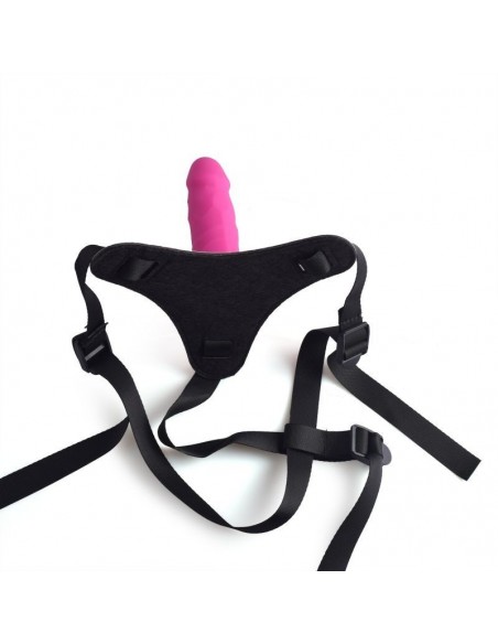 Strapon Cintura Regolabile Strap-On Pink Con Fallo Realistico - Strap-ony, dilda na pasku bez wibracji - 3