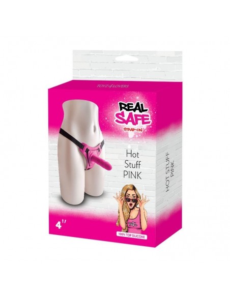 Strapon Cintura Regolabile Strap-On Pink Con Fallo Realistico - Strap-ony, dilda na pasku bez wibracji - 7