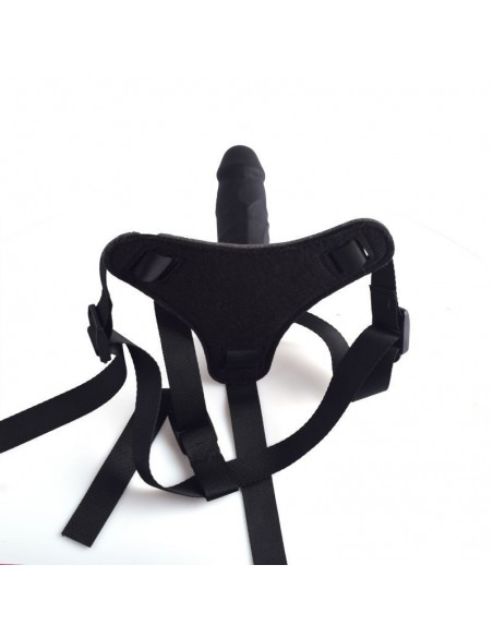 Strapon Cintura Strap-On Con Fallo Realistico Black Toyz4Lovers - Strap-ony, dilda na pasku bez wibracji - 2