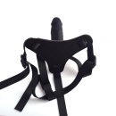 Strap-on z realistycznym fallusem 10 cm czarny - 2