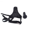 Strap-on z realistycznym fallusem 10 cm czarny - 4