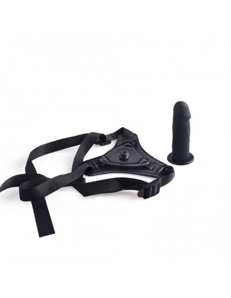 Strapon Cintura Strap-On Con Fallo Realistico Black Toyz4Lovers - Strap-ony, dilda na pasku bez wibracji - 5
