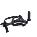 Strap-on z realistycznym fallusem 10 cm czarny - 5