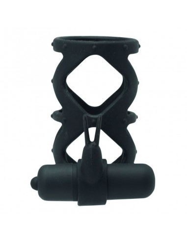 Nakładka Na Penisa  Anello Fallico Timeless Slender Vibring Nero - Przedłużki i nakładki na penisa - 2