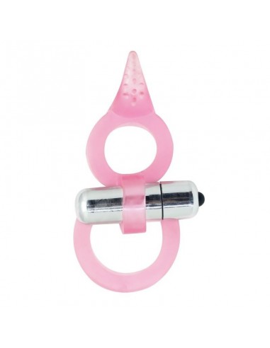 Pierścień na Penisa z wibracją Doppio Anello Fallico Timeless Clit Flicker - Pierścienie erekcyjne wibrujące - 1