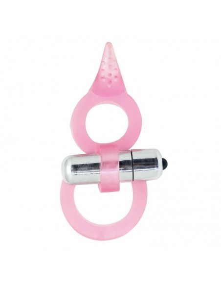 Pierścień na Penisa z wibracją Doppio Anello Fallico Timeless Clit Flicker - Pierścienie erekcyjne wibrujące - 1