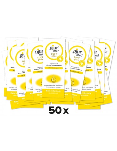 Lubrykant silikonowy Pjur Med Soft 1,5 ml - 50 szt. - Lubrykanty na bazie silikonu - 1