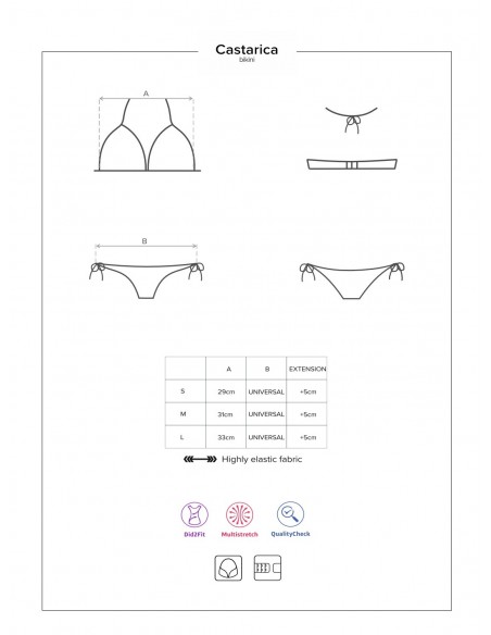 Strój kąpielowy Costarica Niebieski L - Stroje kąpielowe - 5