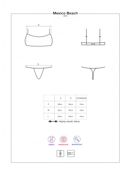 Strój kąpielowy Mexico Beach Coral M - Stroje kąpielowe - 5