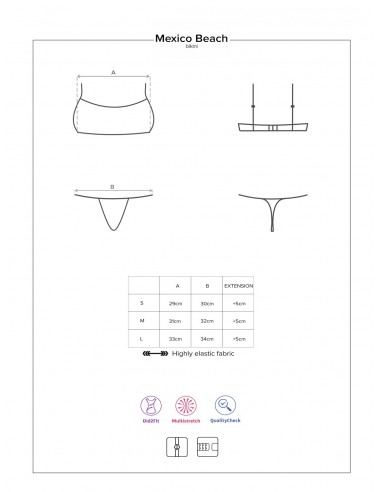 Strój kąpielowy Mexico Beach Coral L - Stroje kąpielowe - 5