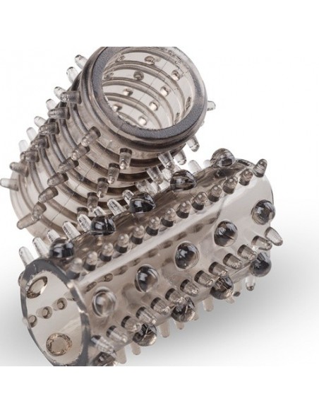 Zestaw Nakładek Na Penisa Penis Sleeve Set - Przedłużki i nakładki na penisa - 3