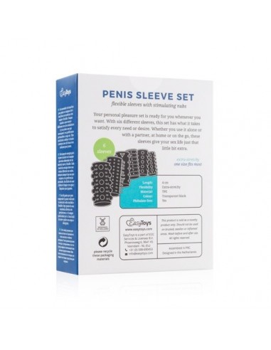 Zestaw Nakładek Na Penisa Penis Sleeve Set - Przedłużki i nakładki na penisa - 5