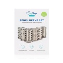 Nakładki na penisa Stymulator-Penis Sleeve Set - zestaw 6 elastycznych rękawów TPE, długość 4 cm, średnica 1,5-6 cm - 6
