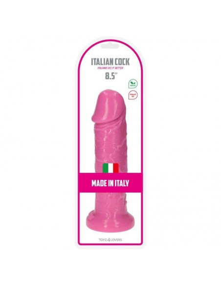 Dildo Italian Cock 8,5" Pink - Dilda realistyczne - 2