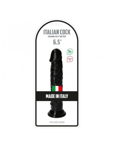 Dildo Italian Cock 6,5" Black - Dilda realistyczne - 2