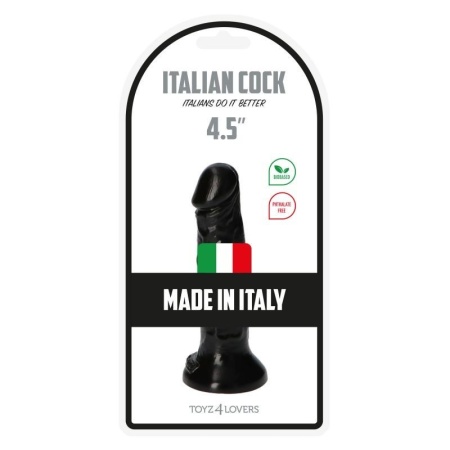 Dildo Realistyczne Italian Cock 4,5″ – 11,5 cm, Czarny, z Przyssawką - 6