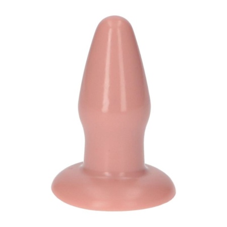 Plug analny Italian Cock 3,5" Flash 9,5 cm z przyssawką, kolor naturalny - 2