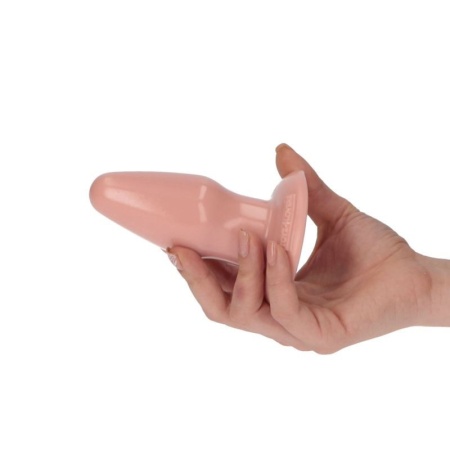 Plug analny Italian Cock 3,5" Flash 9,5 cm z przyssawką, kolor naturalny - 3