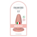Plug analny Italian Cock 3,5" Flash 9,5 cm z przyssawką, kolor naturalny - 4