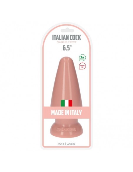Duży korek analny Italian Cock 6,5" Flesh - Duże Korki Analne - 5
