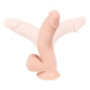 Nature Skin Medium Dildo 24 cm – realistyczna faktura TPE, żylasty trzon i przyssawka - 5