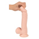 Nature Skin Medium Dildo 24 cm – realistyczna faktura TPE, żylasty trzon i przyssawka - 7