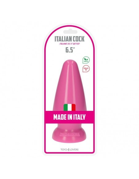 Duży korek analny Italian Cock 6,5" Pink - Duże Korki Analne - 5