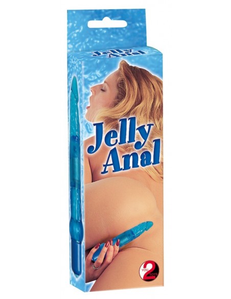 Wibrator analny Jelly Anal Blue - Pozostałe gadżety analne - 2