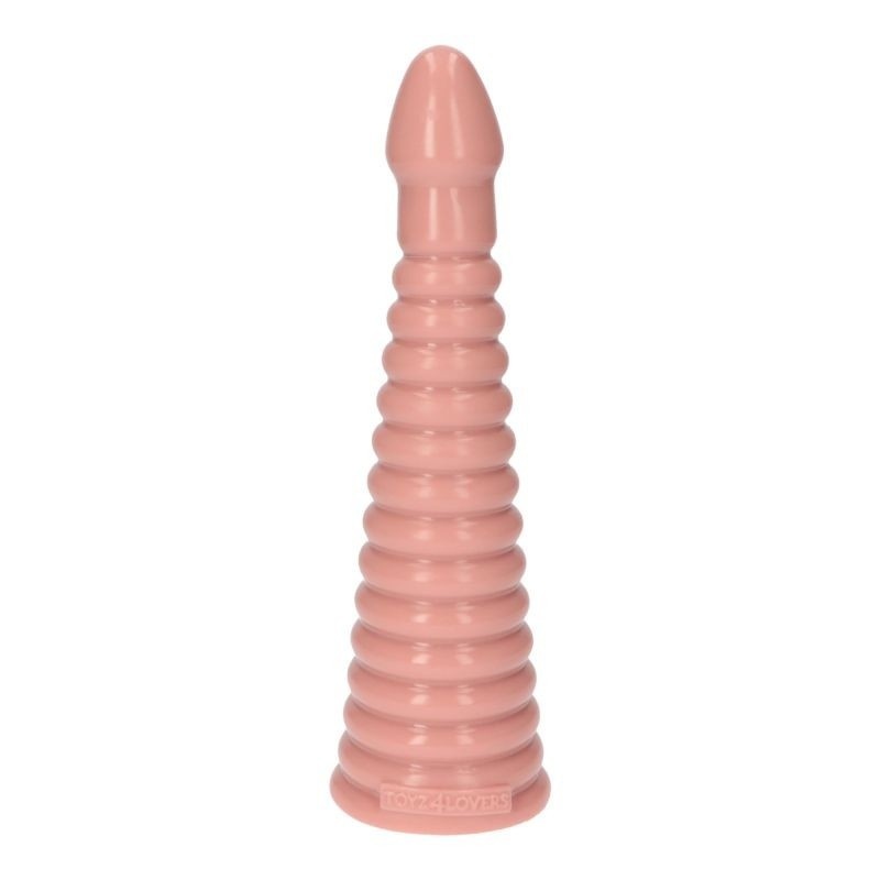 Korek analny Italian Cock 10'' 26 cm PVC beżowy - 1