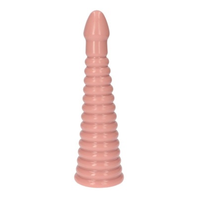 Korek analny Italian Cock 10'' 26 cm PVC beżowy - 1 2