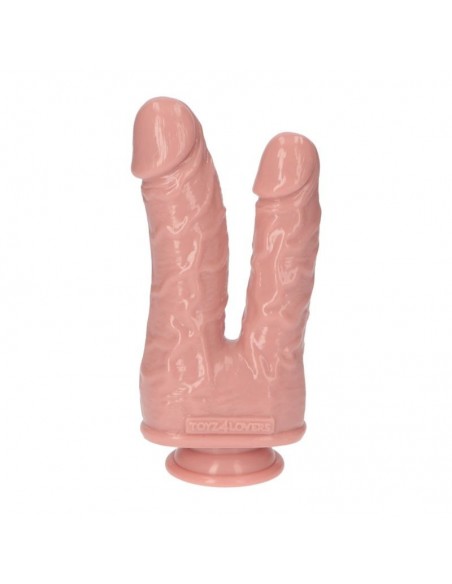Podwójne dildo Toyz4Lovers 18,5 cm Cieliste - Dilda podwójne - 3