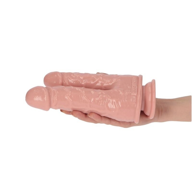Podwójne dildo Double Dildo 19 cm, cielisty - 7