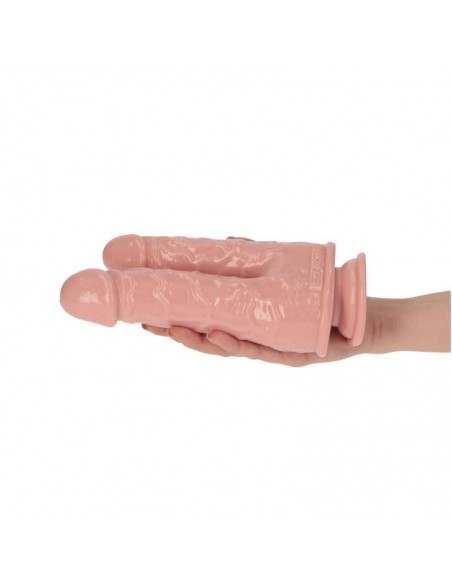 Podwójne dildo Toyz4Lovers 18,5 cm Cieliste - Dilda podwójne - 7