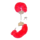 Kajdanki Fetish Boss Series- Furry Cuffs Red - 3