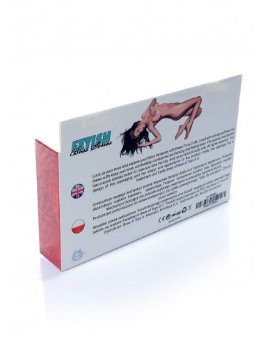 Kajdanki Fetish Boss Series- Furry Cuffs Red - Kajdanki erotyczne - 6