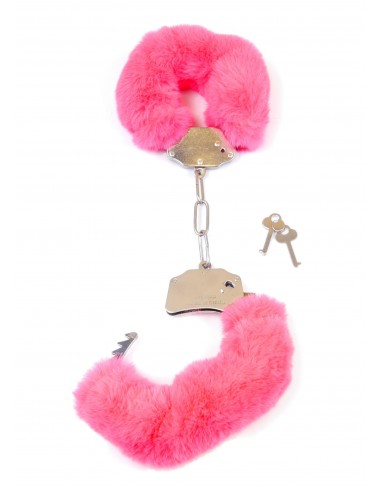 Kajdanki Fetish Boss Series- Furry Cuffs Pink - Kajdanki erotyczne - 3