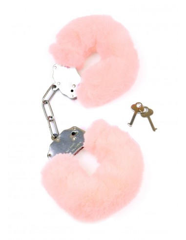 Kajdanki Fetish Boss Series- Furry Cuffs Light Pink - Kajdanki erotyczne - 1