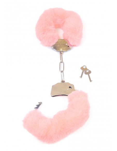 Kajdanki Fetish Boss Series- Furry Cuffs Light Pink - Kajdanki erotyczne - 3